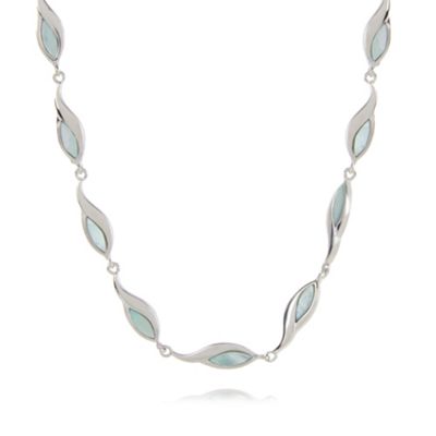 Sterling silver and mother-of-pearl necklace